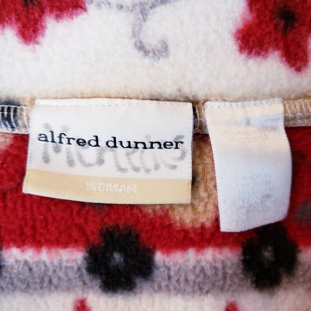 Alfred Dunner Womens Full Zip Floral Azteca Printed Fleece Jacket Sz XXL Used - Picture 6 of 13